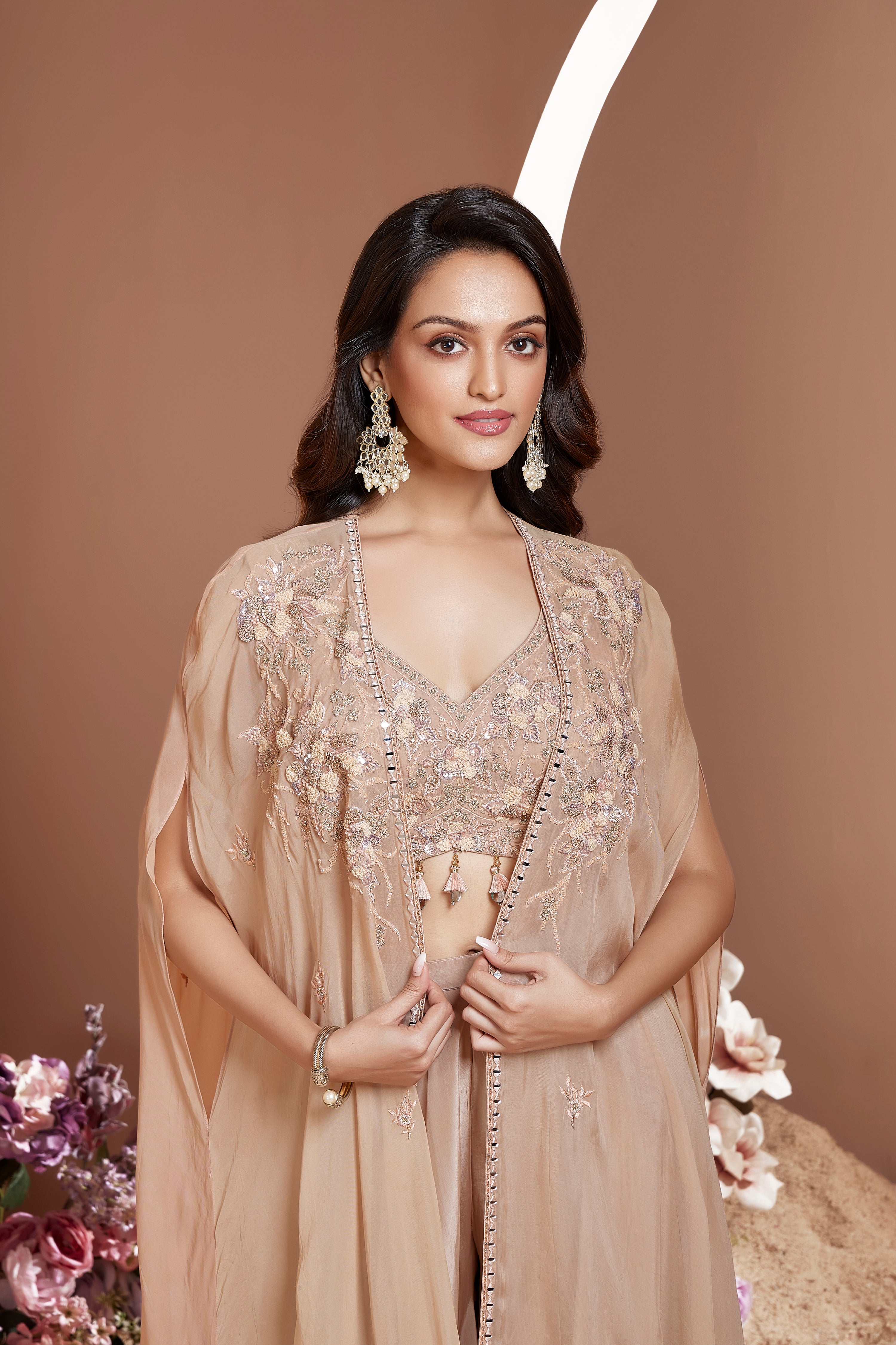 Sand Serenity Sharara Set