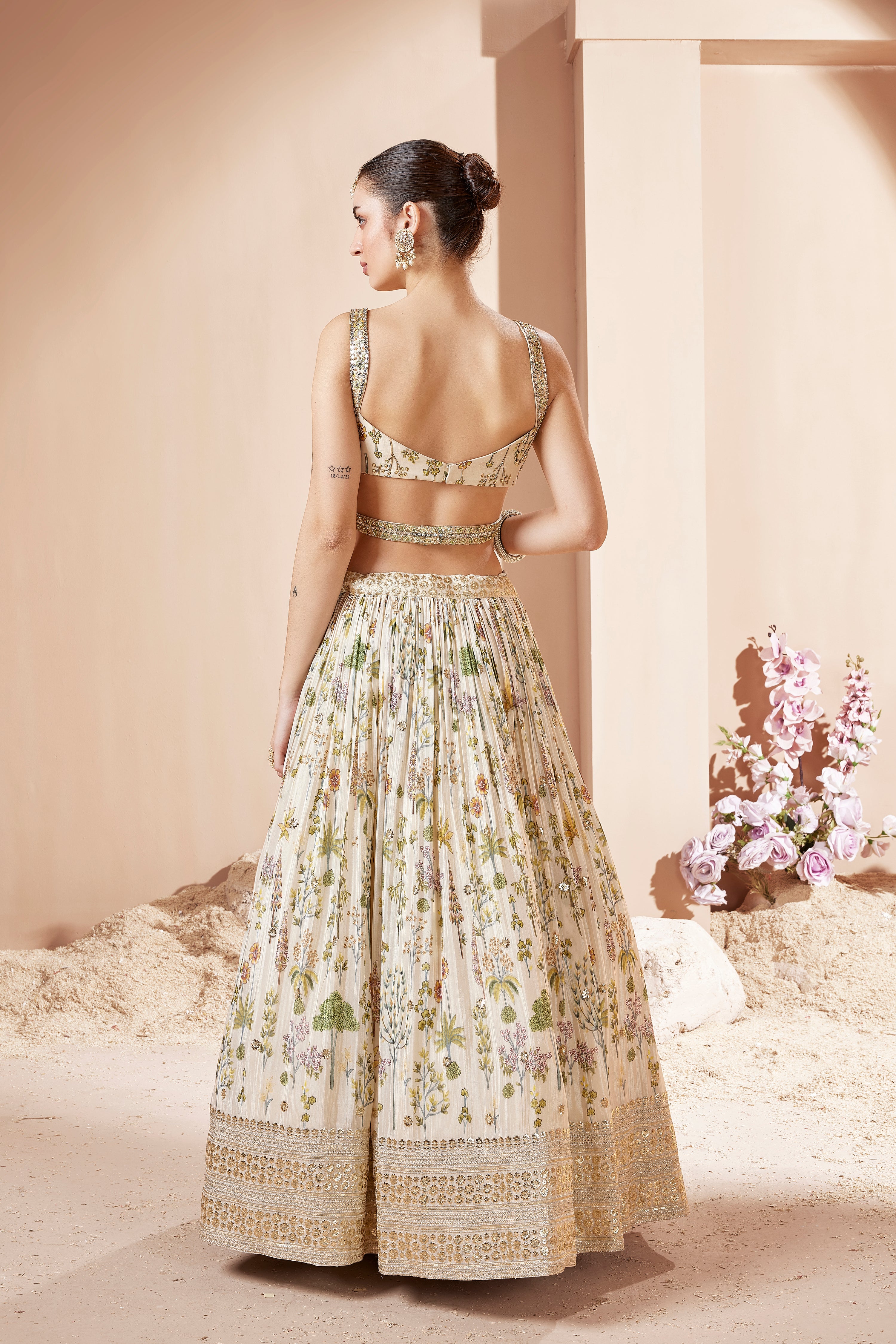 Timeless Taupe Lehenga