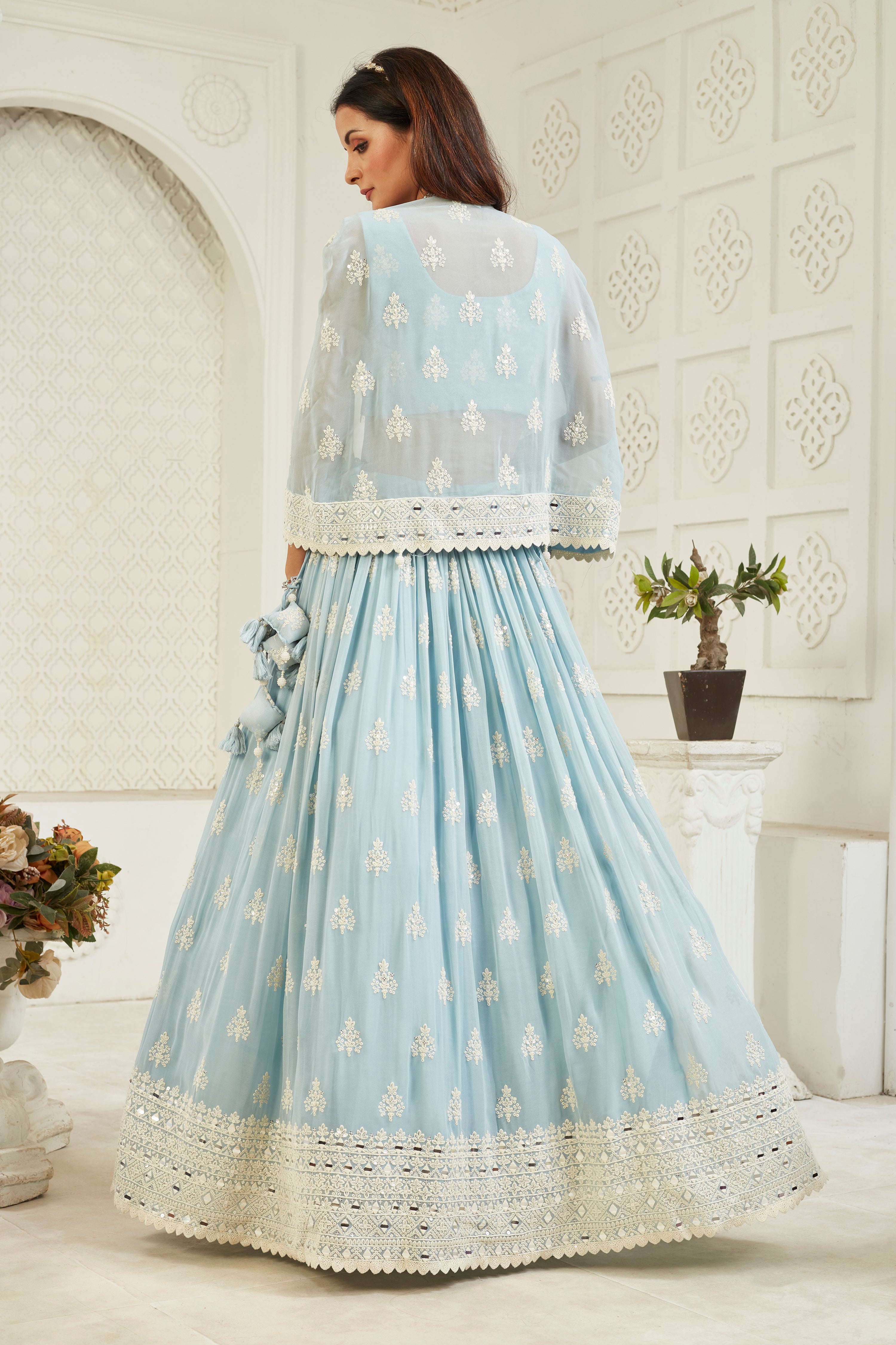 Azure Grace Lehenga Set