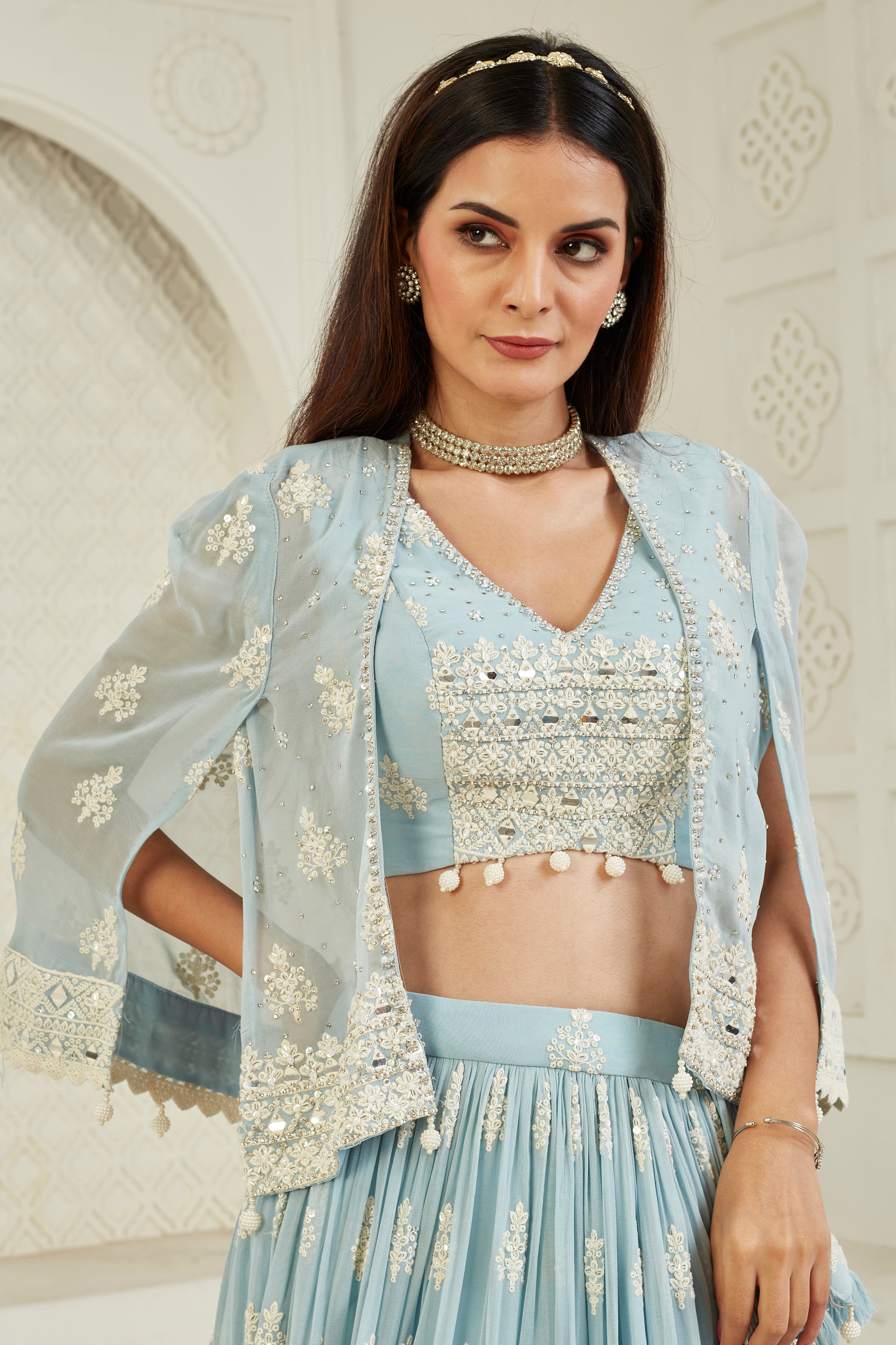 Azure Grace Lehenga Set