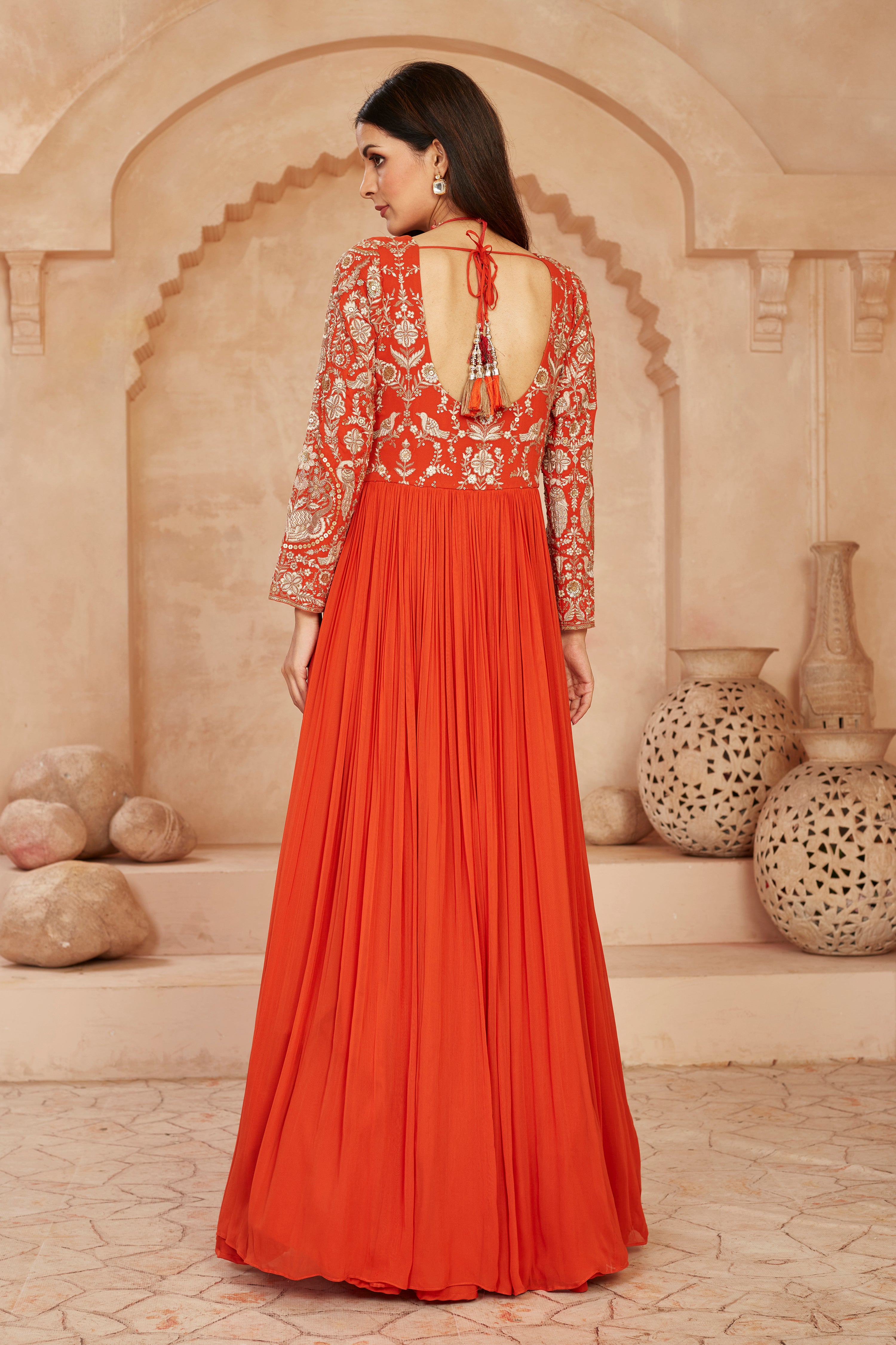 Ebony Elegance Anarkali