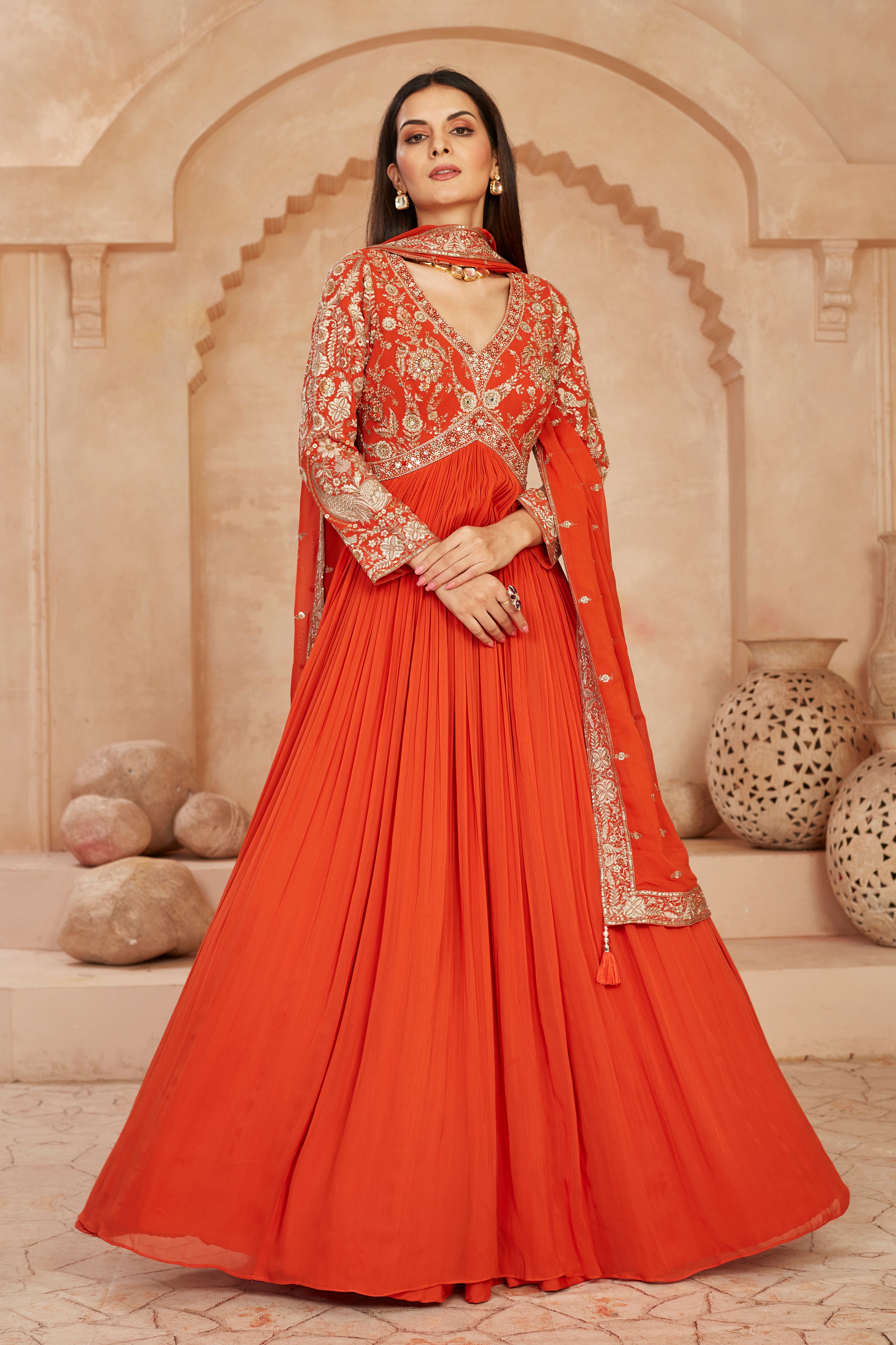 Ebony Elegance Anarkali