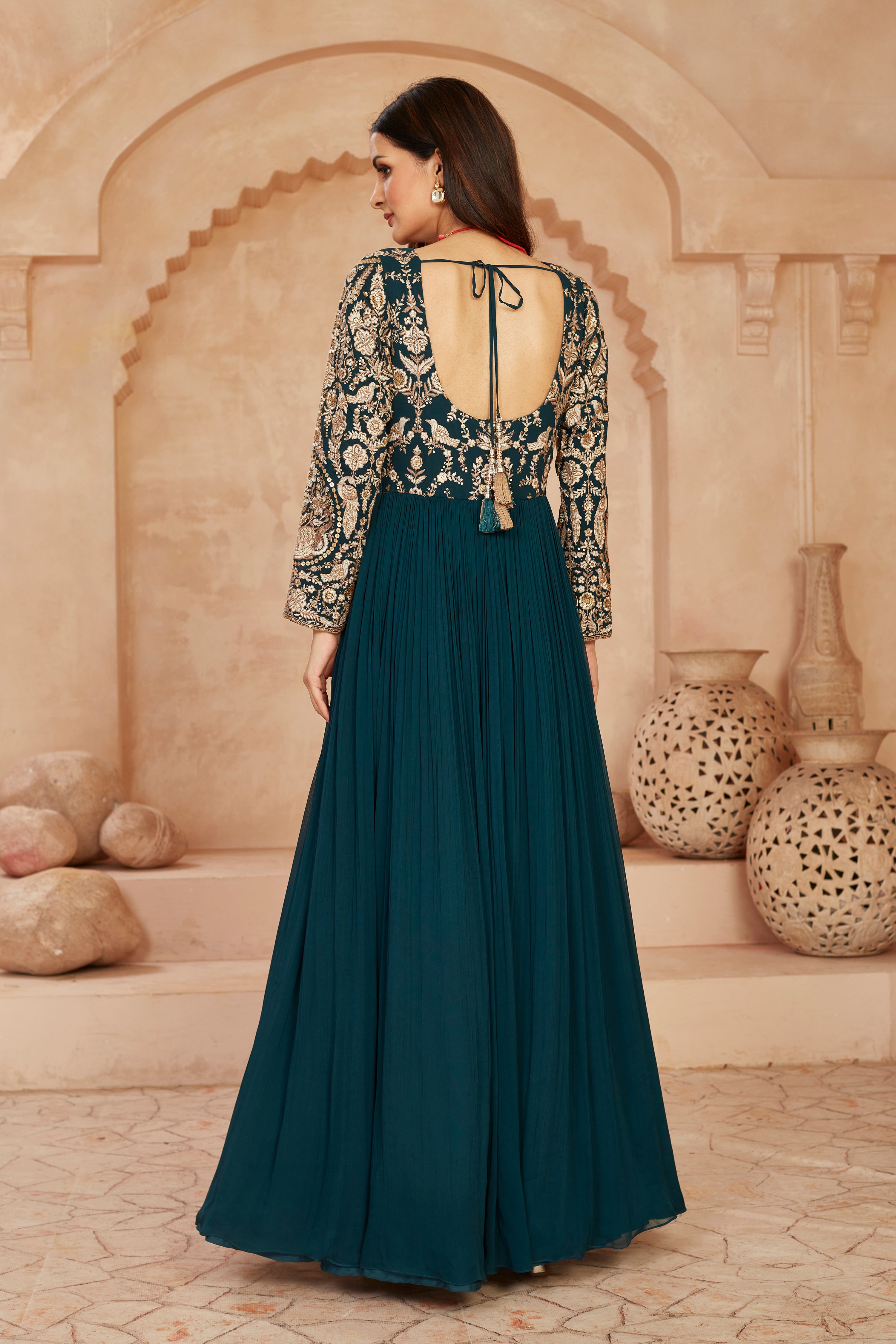 Ebony Elegance Anarkali