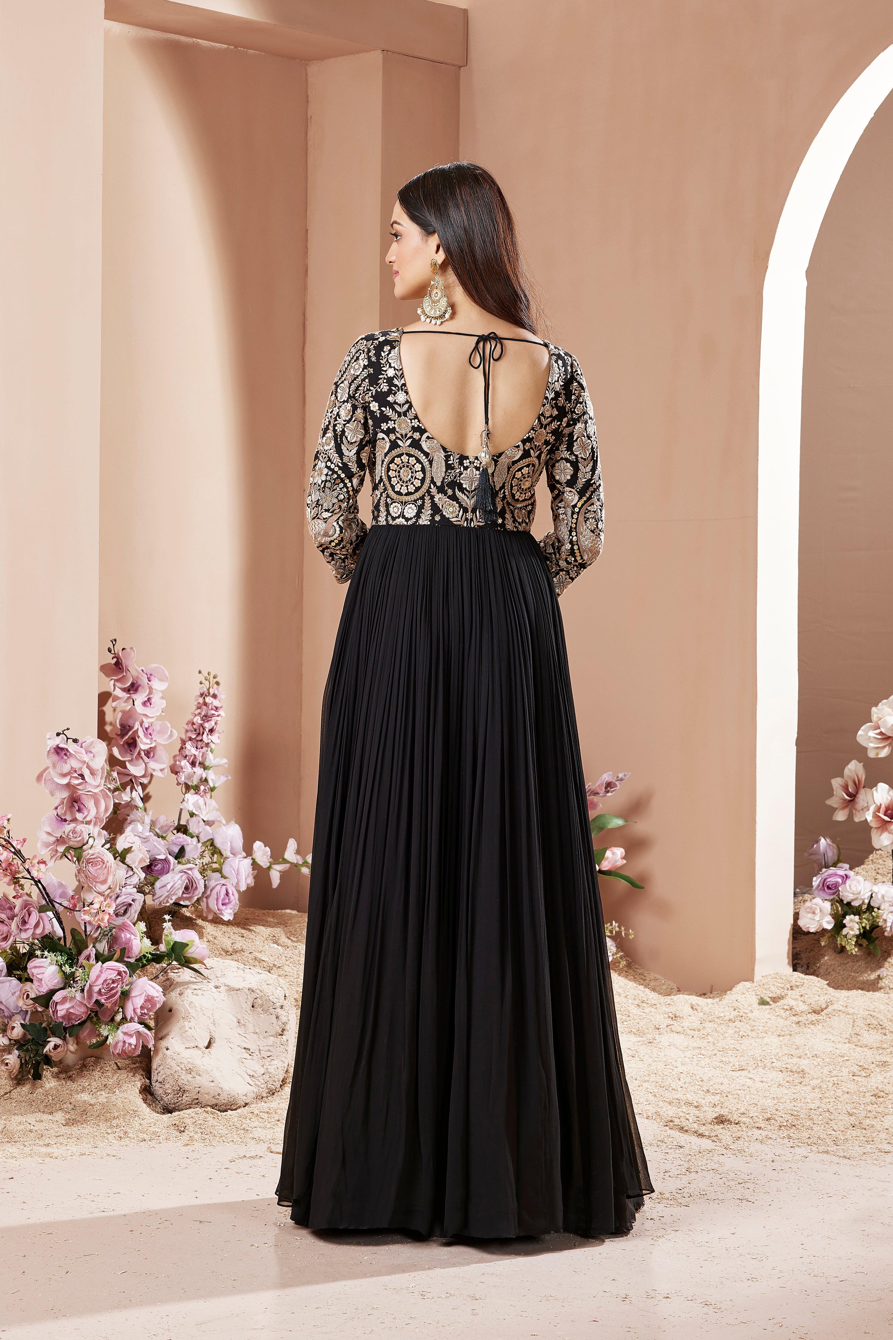 Ebony Elegance Anarkali