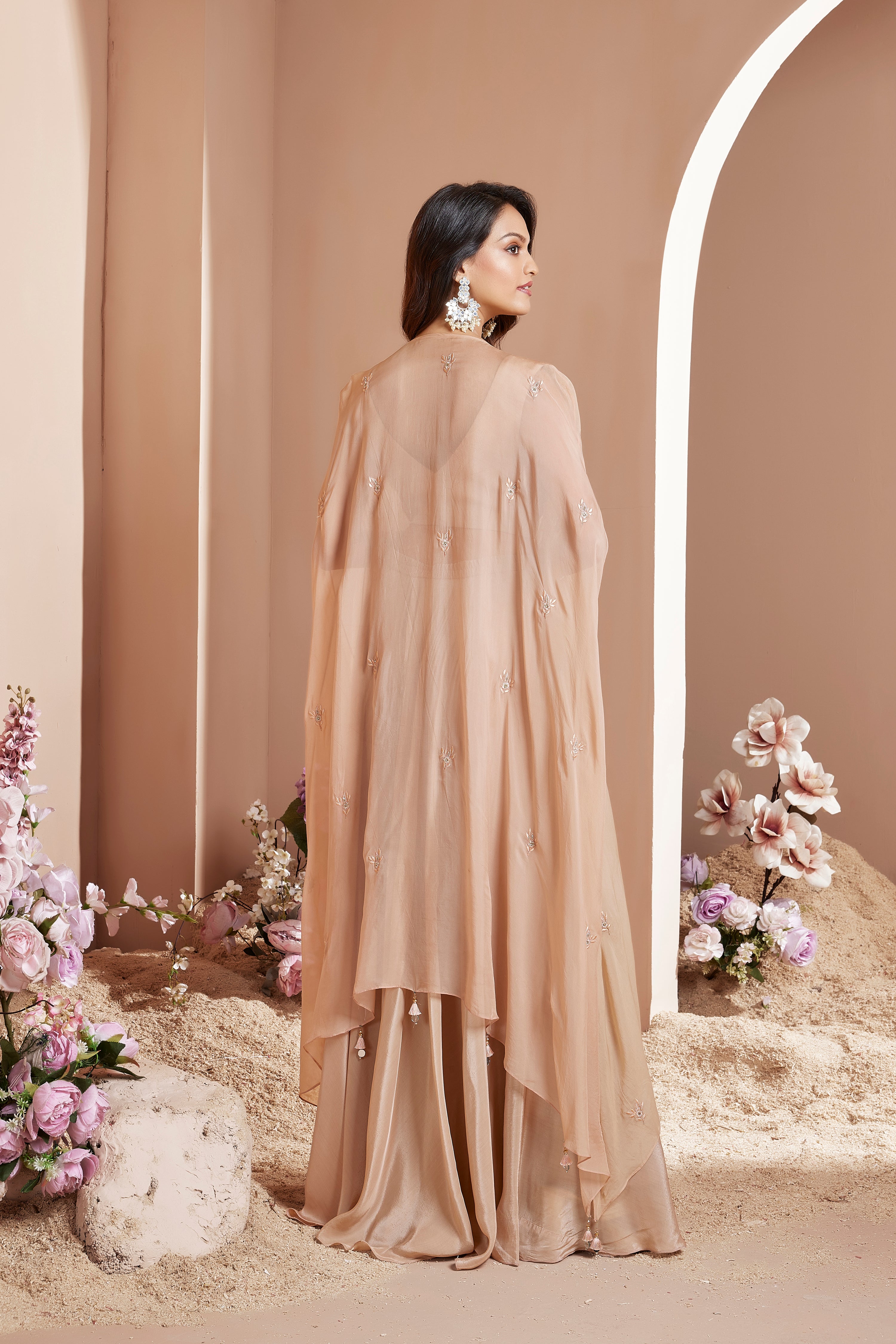 Sand Serenity Sharara Set
