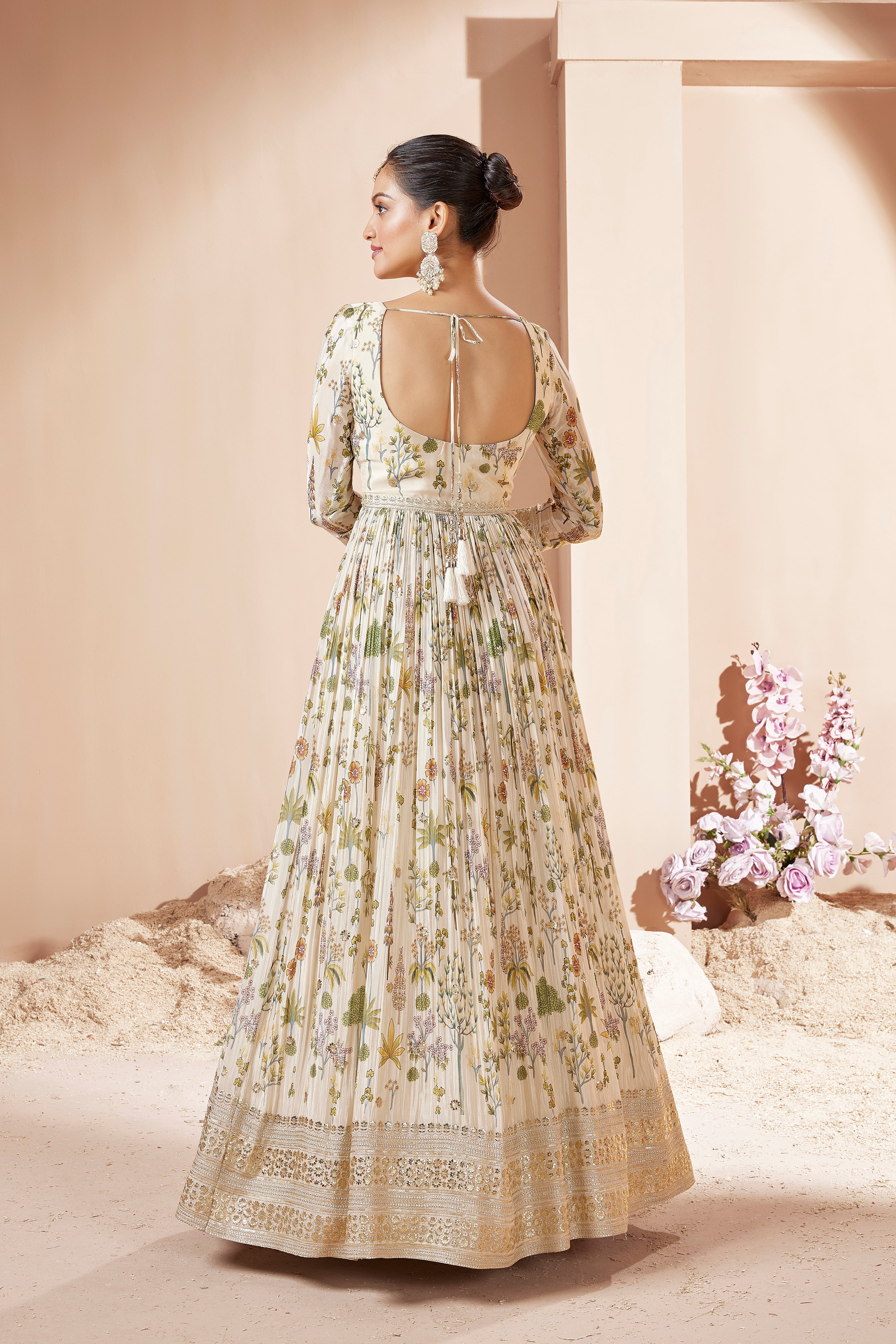 Timeless Taupe Anarkali