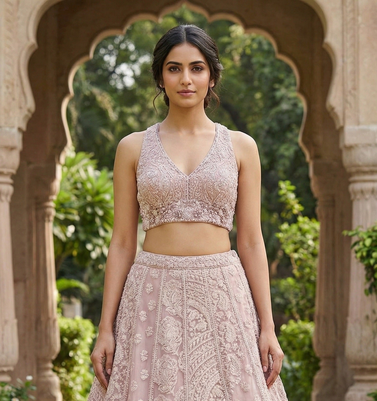 The Rosé Ethereal Lehenga
