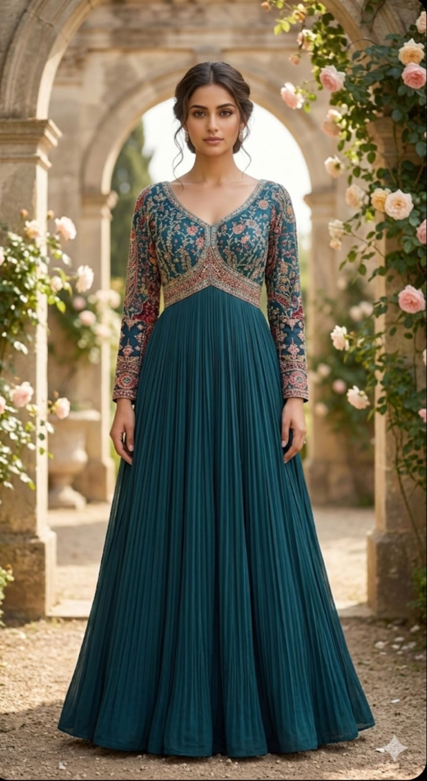 The Midnight Noir Anarkali