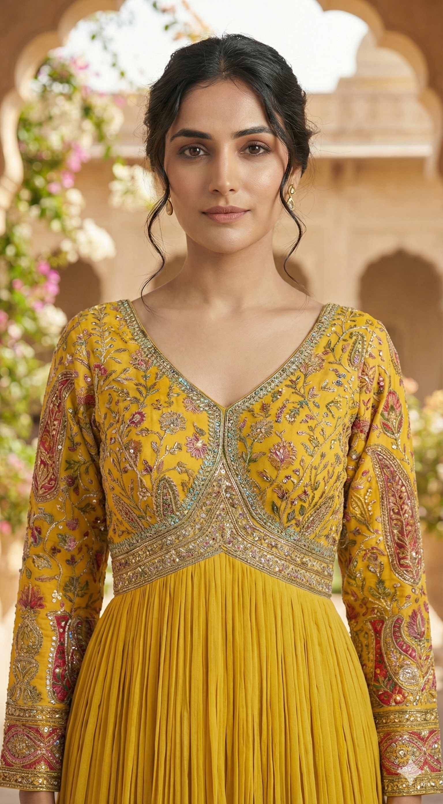 The Midnight Noir Anarkali