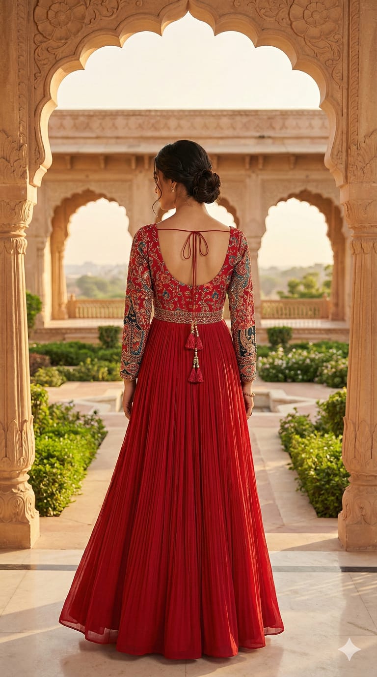 The Midnight Noir Anarkali