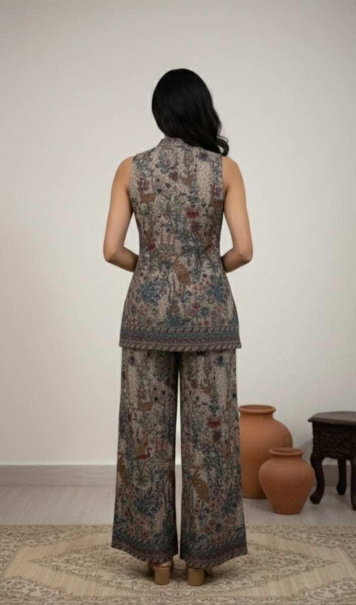 Tapestry Noir Sharara Set