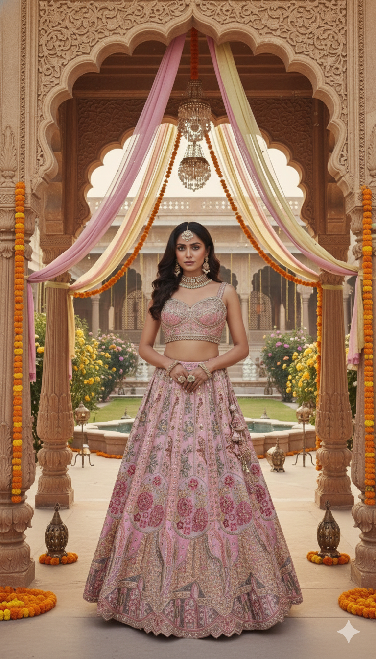 Rose Royale Lehenga Set