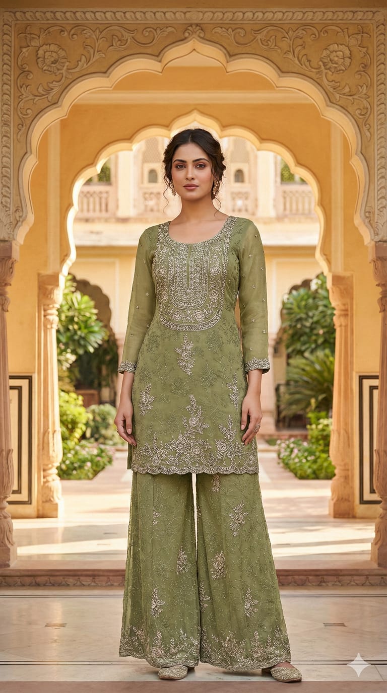 Sage Garden Sharara Set