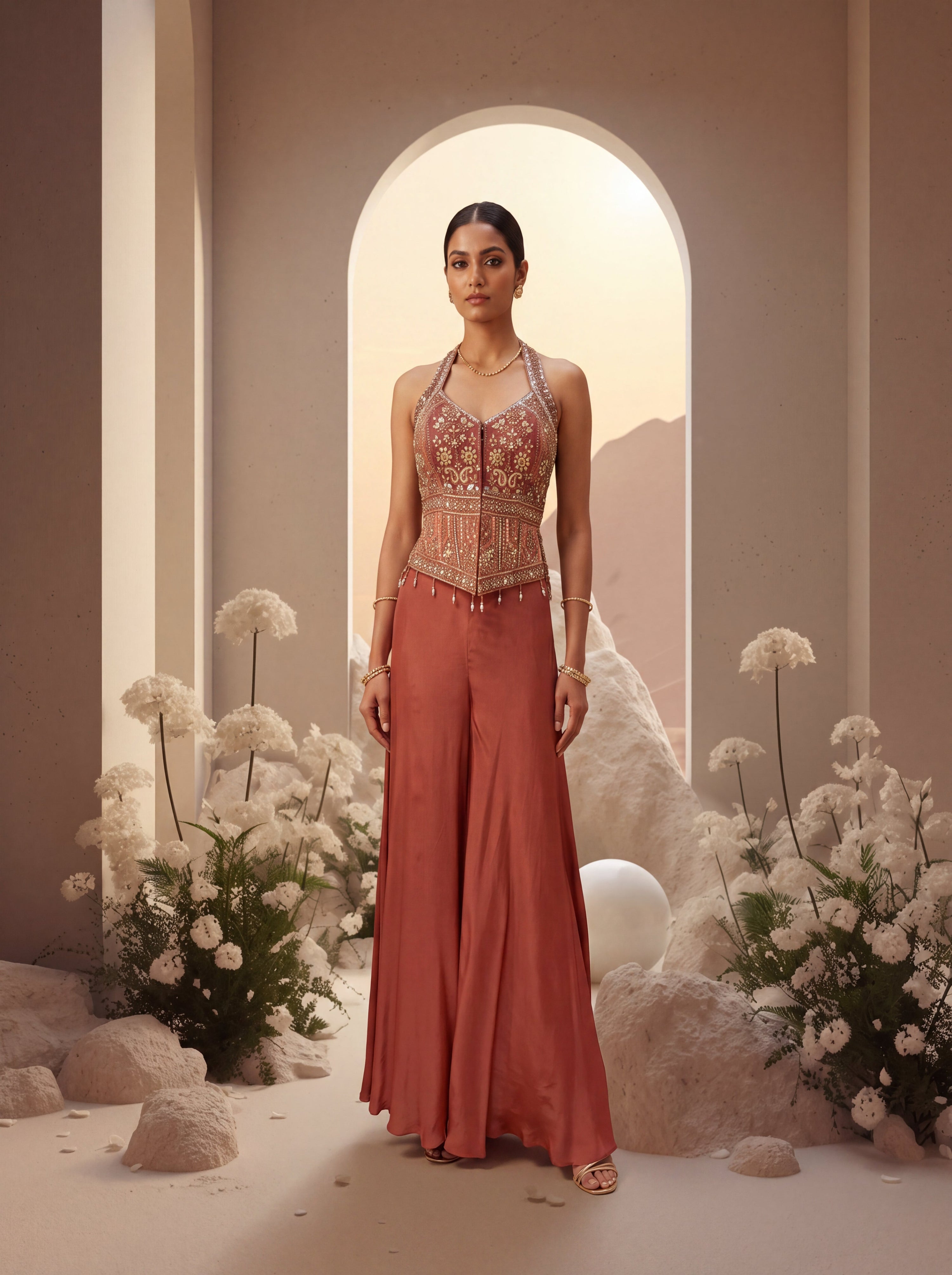 Heavy Embellished Sharara Set