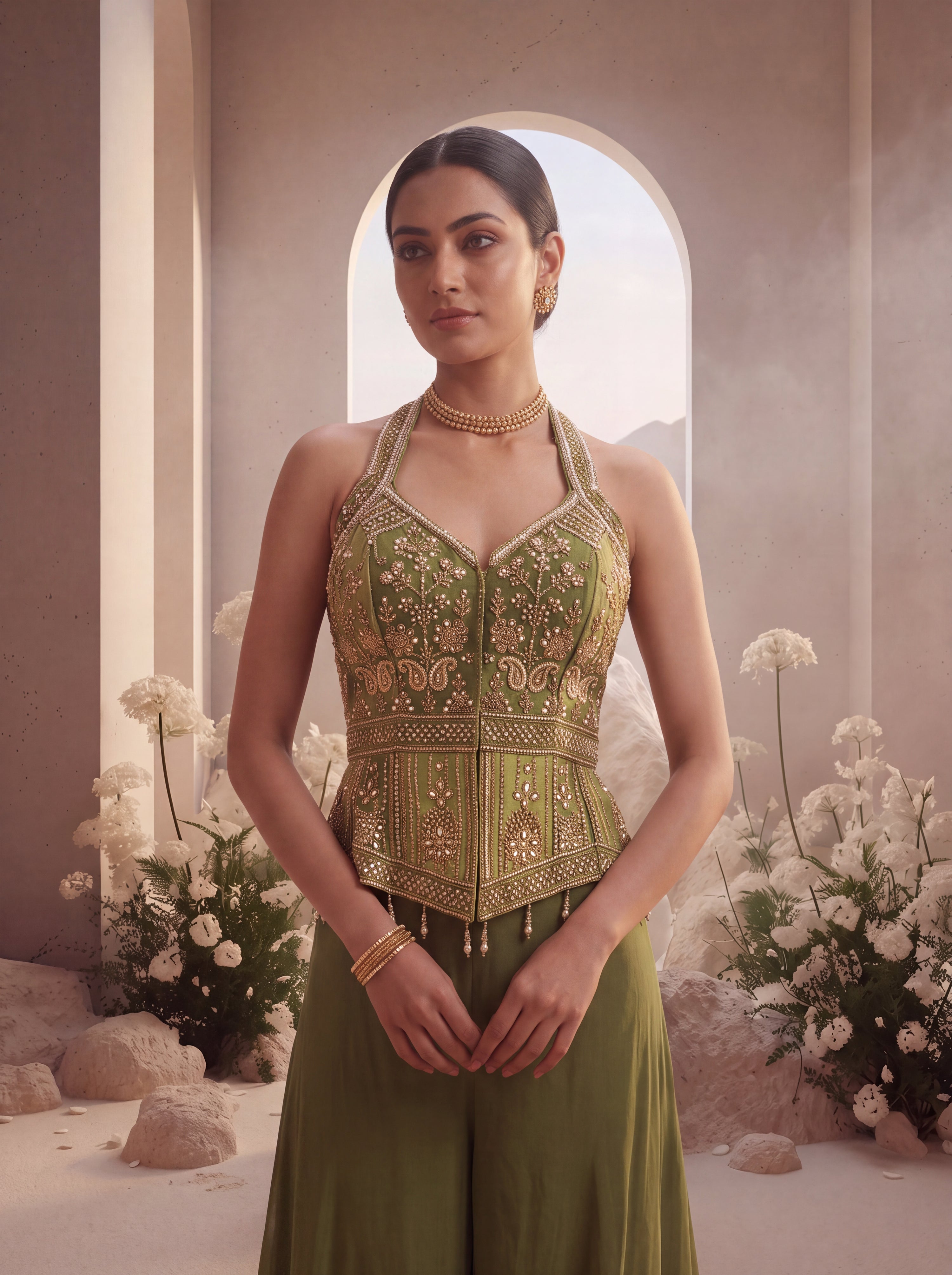 Heavy Embellished Sharara Set