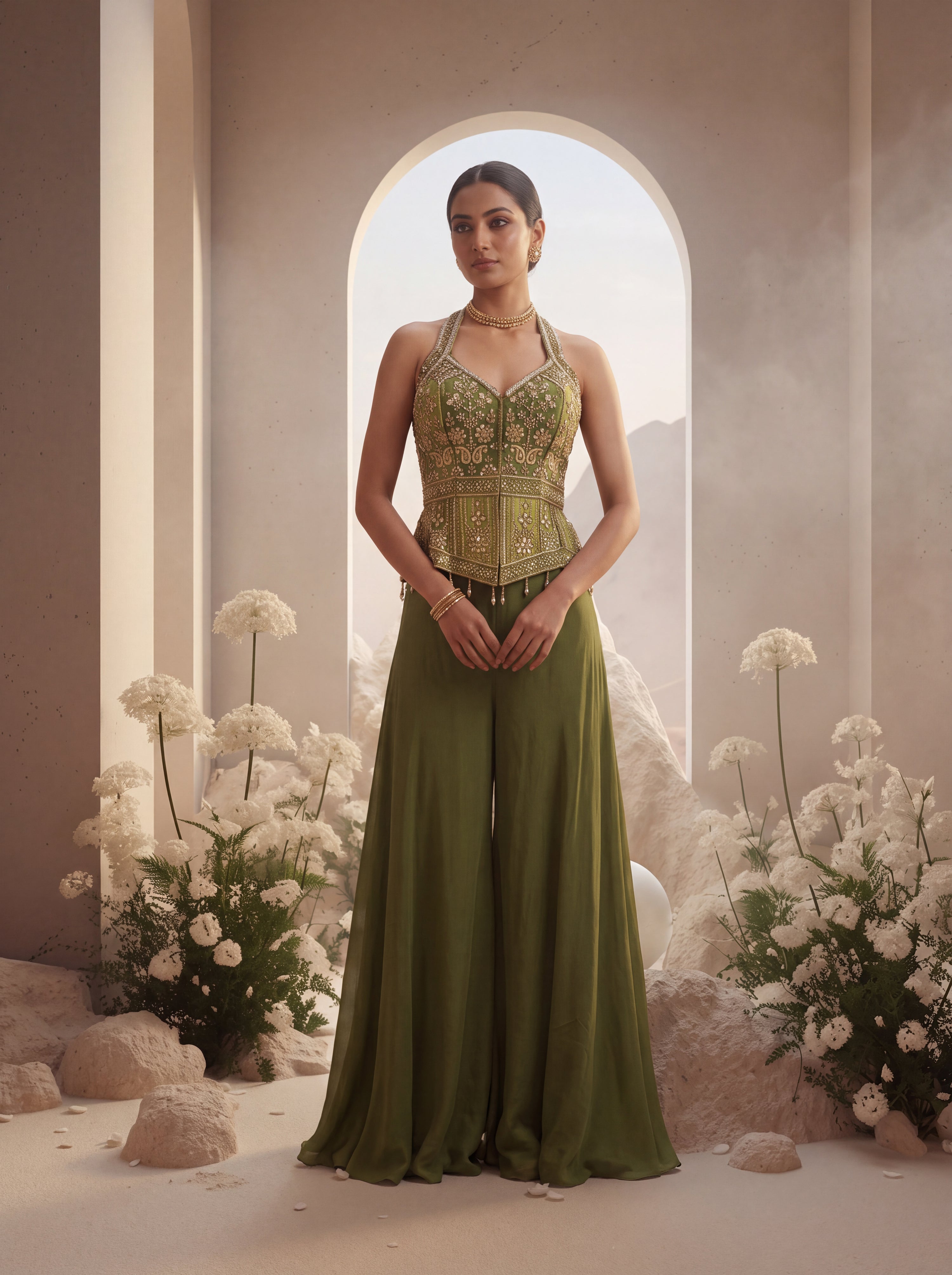 Heavy Embellished Sharara Set