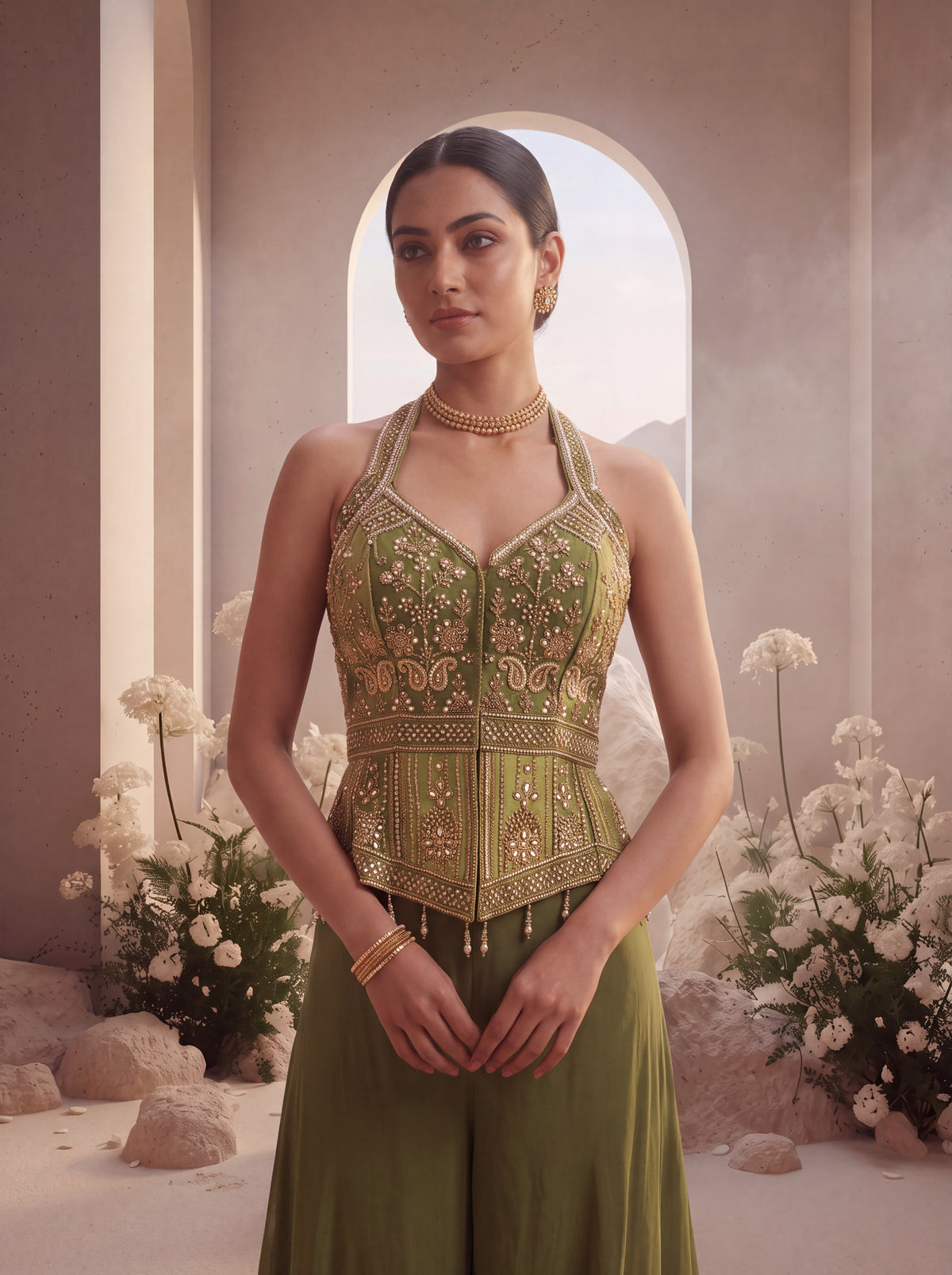 Heavy Embellished Sharara Set