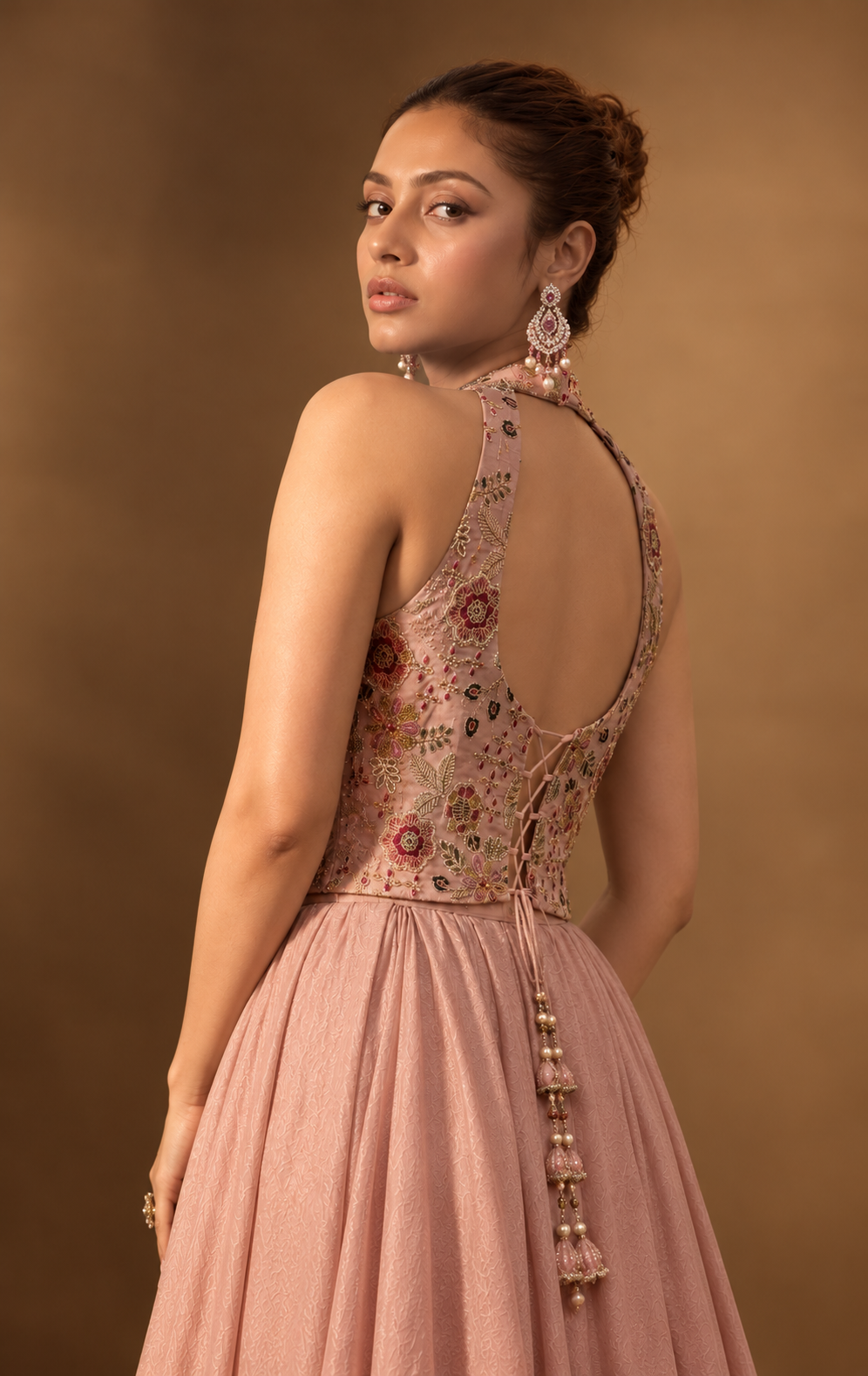 Pastel Duo Embroidered Sharara Set