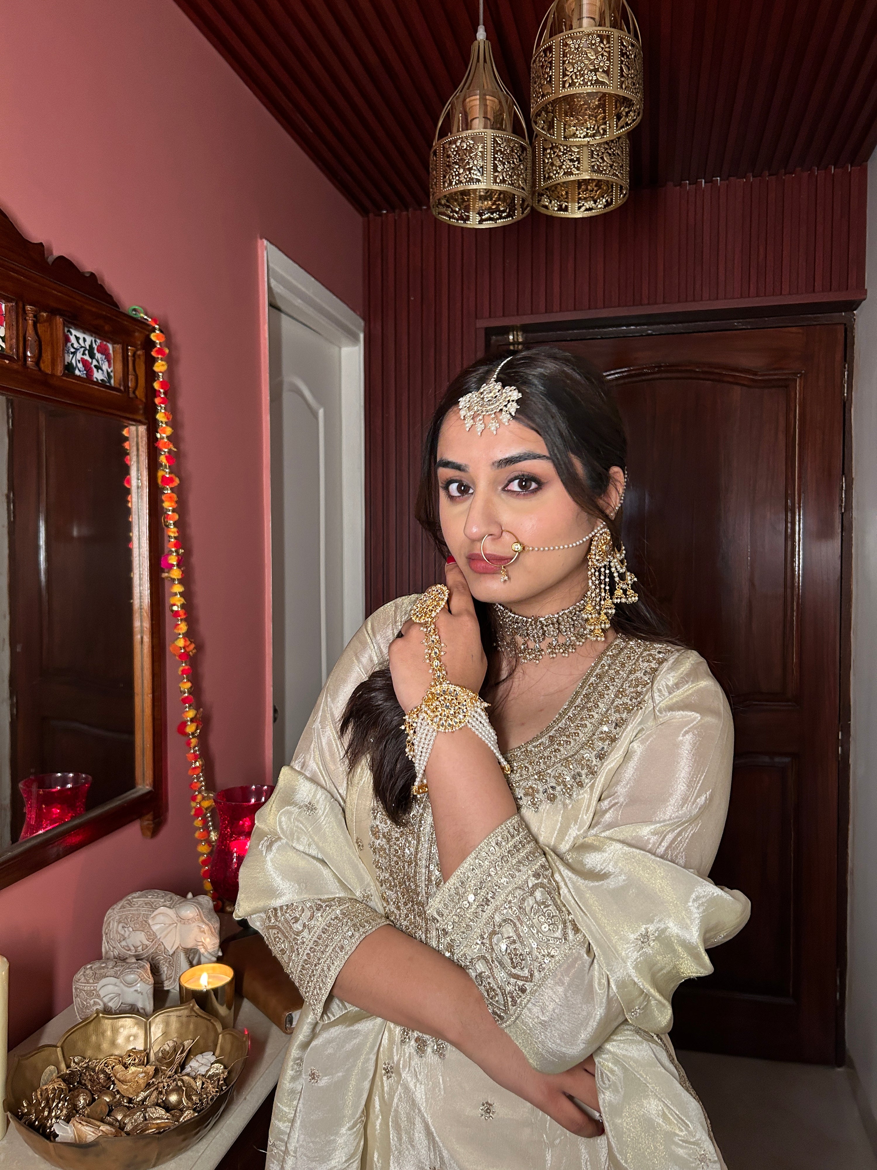 Ivory Divine Sharara