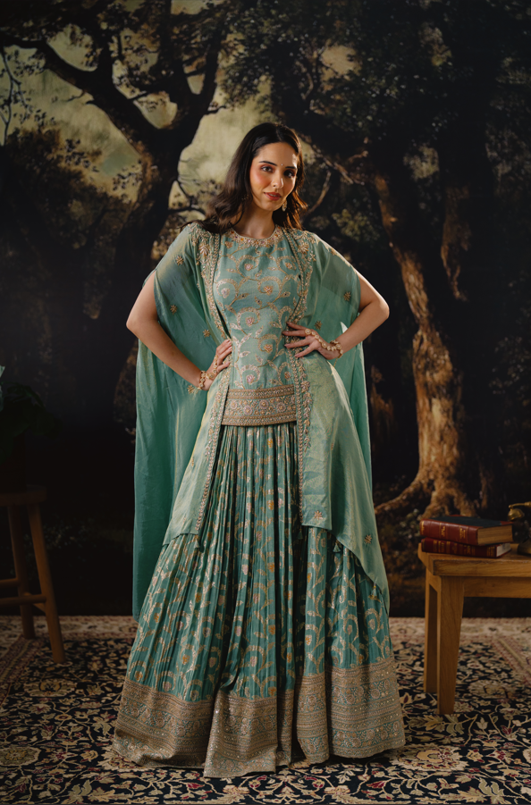 Jade Enchant Lehenga