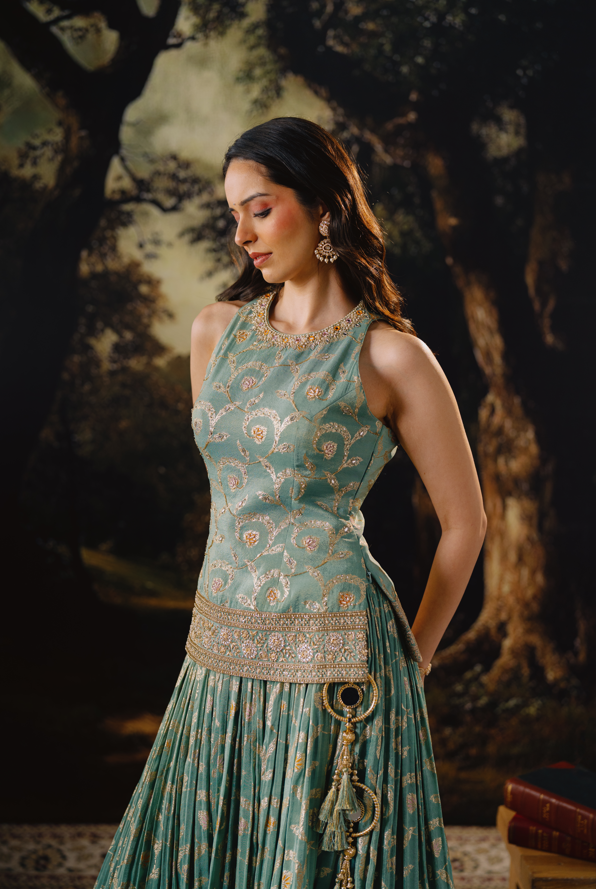 Jade Enchant Lehenga