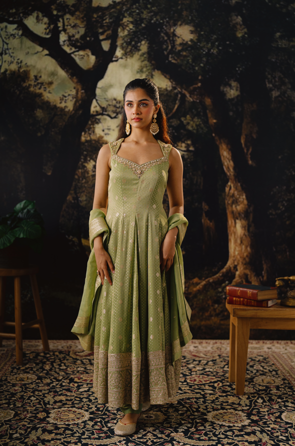 Emerald Enchant Anarkali