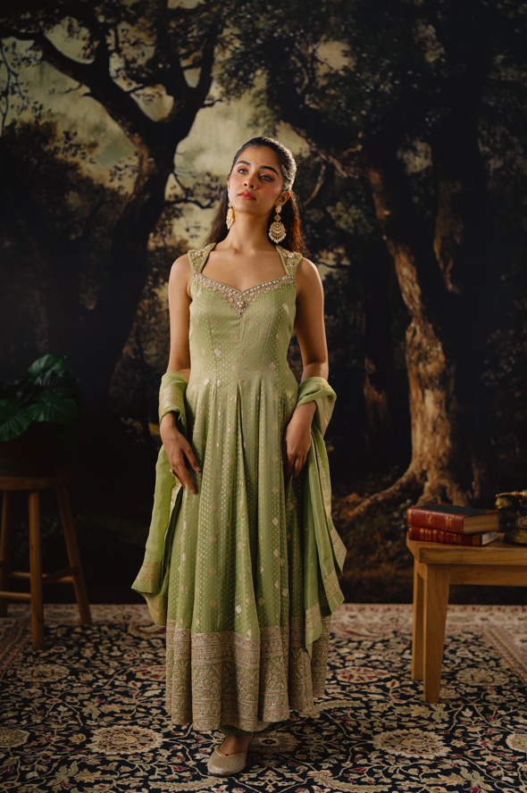 Emerald Enchant Anarkali