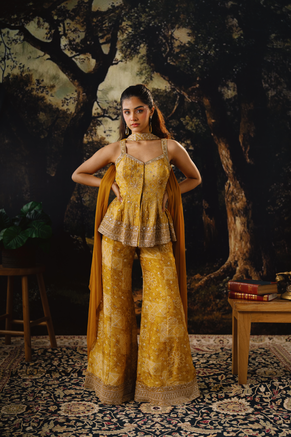 Sunlit Swirl Sharara