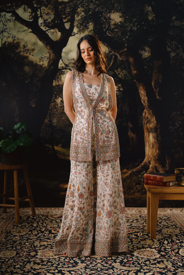 Summer Bloom Sharara Set