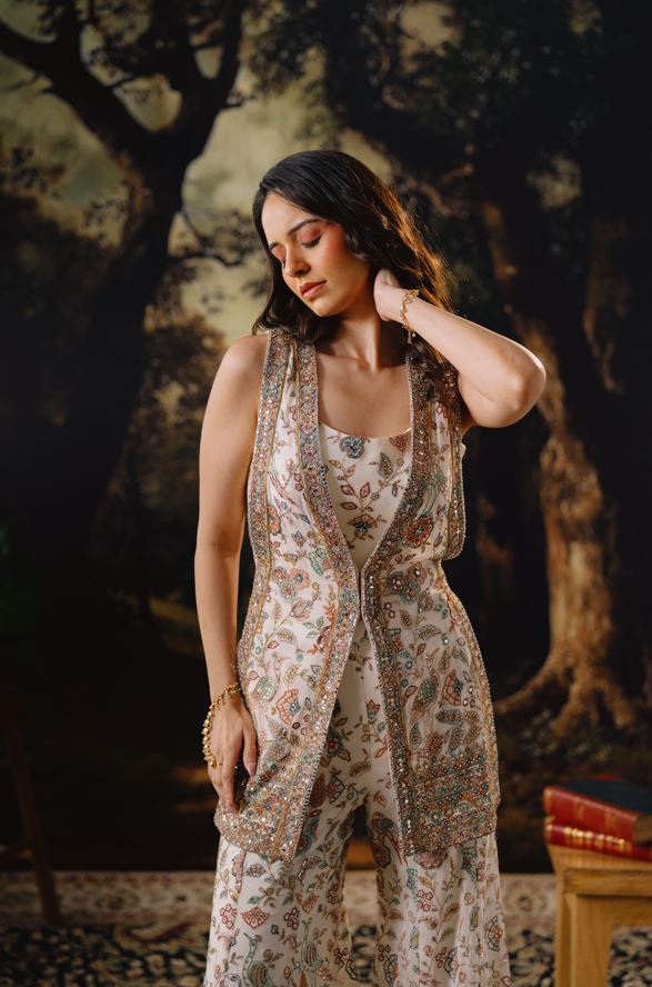 Summer Bloom Sharara Set