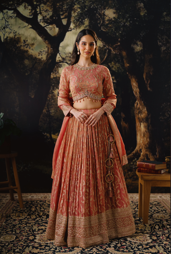 Scarlet Royalty Lehenga Set