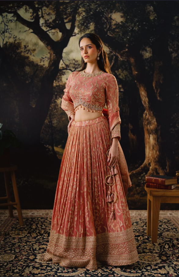 Scarlet Royalty Lehenga Set