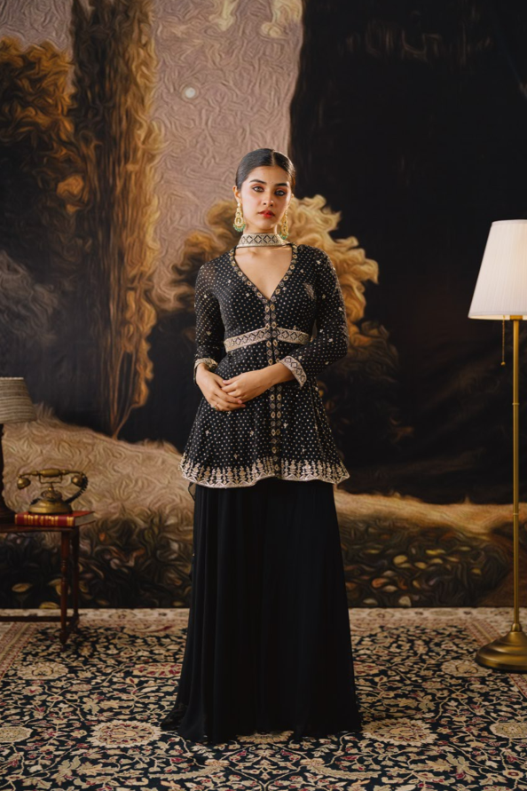 Shadow Look Sharara Set