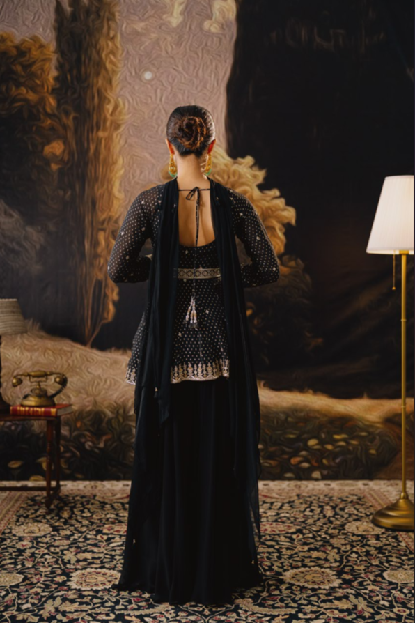 Shadow Look Sharara Set
