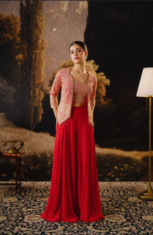 Ruby Luxe Sharara Set