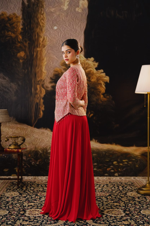 Ruby Luxe Sharara Set
