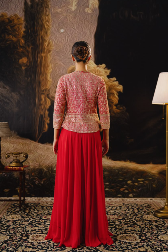 Ruby Luxe Sharara Set