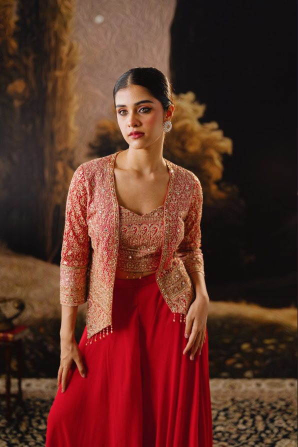 Ruby Luxe Sharara Set