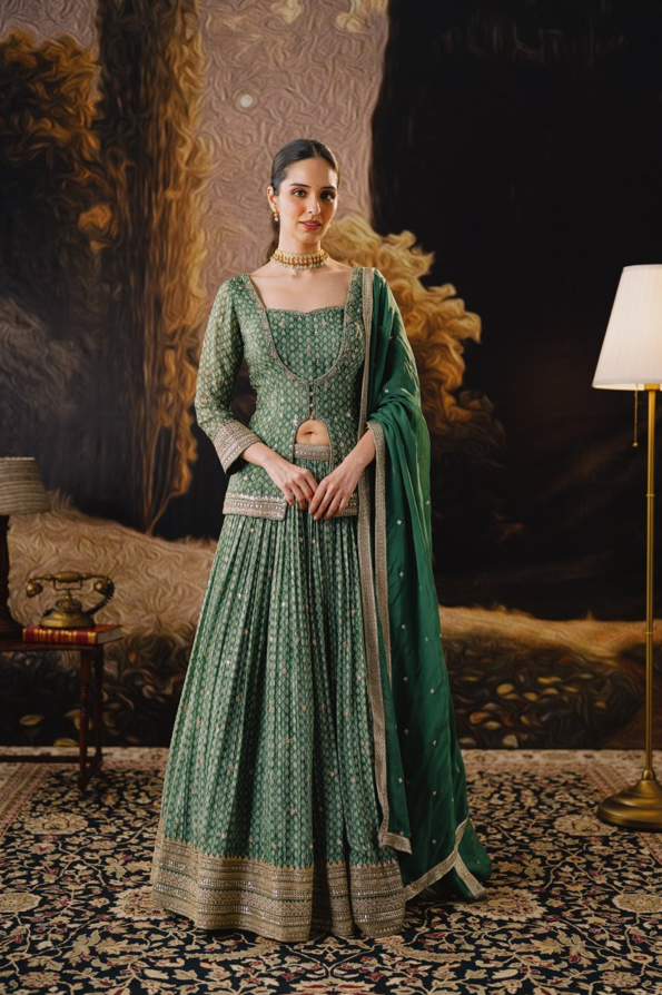 Emerald Muse Lehenga Set