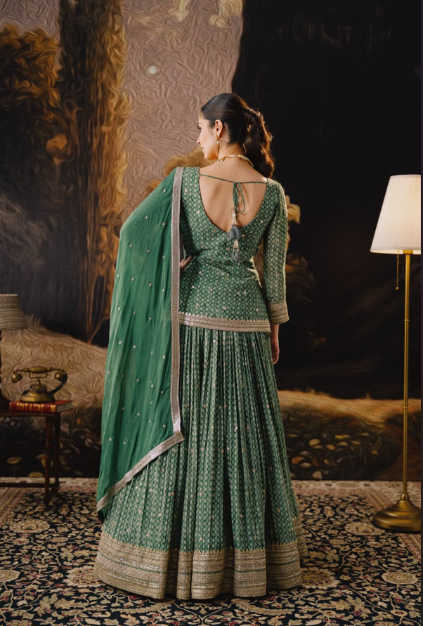 Emerald Muse Lehenga Set