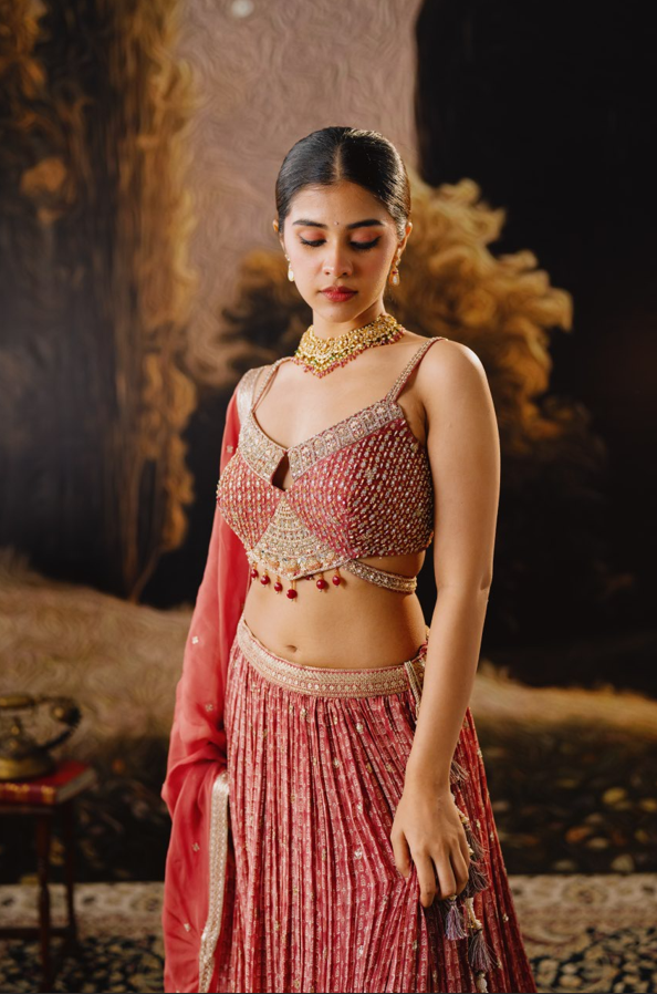 Scarlet Spell Lehenga Set