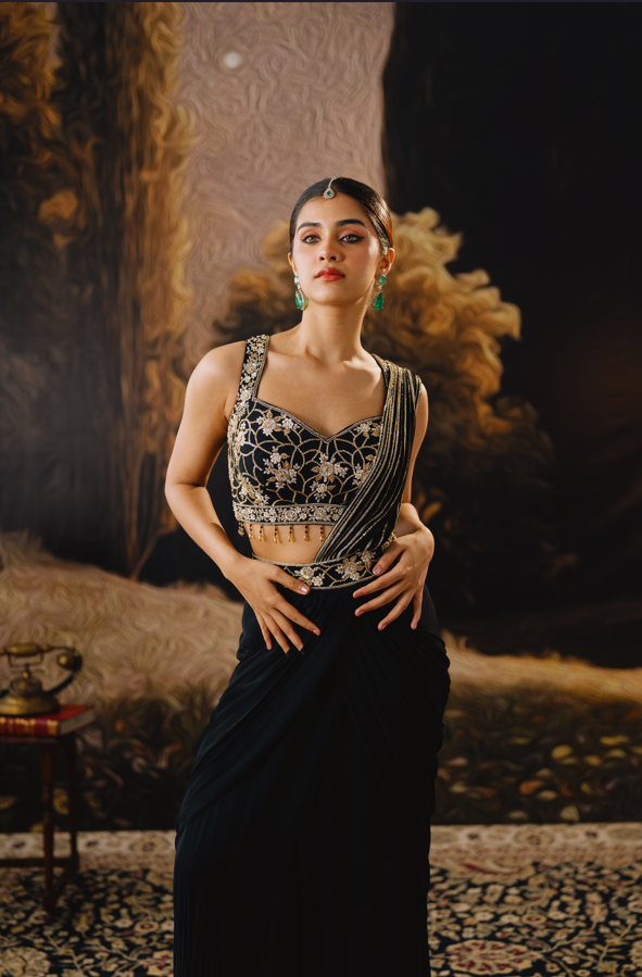Noir Drape Saree