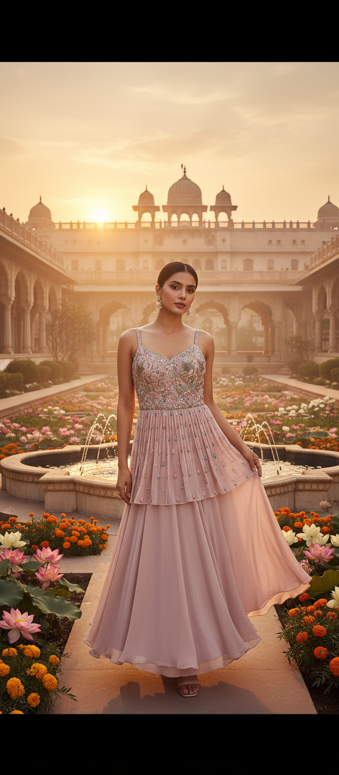 Sunset Ruffle Sharara Set