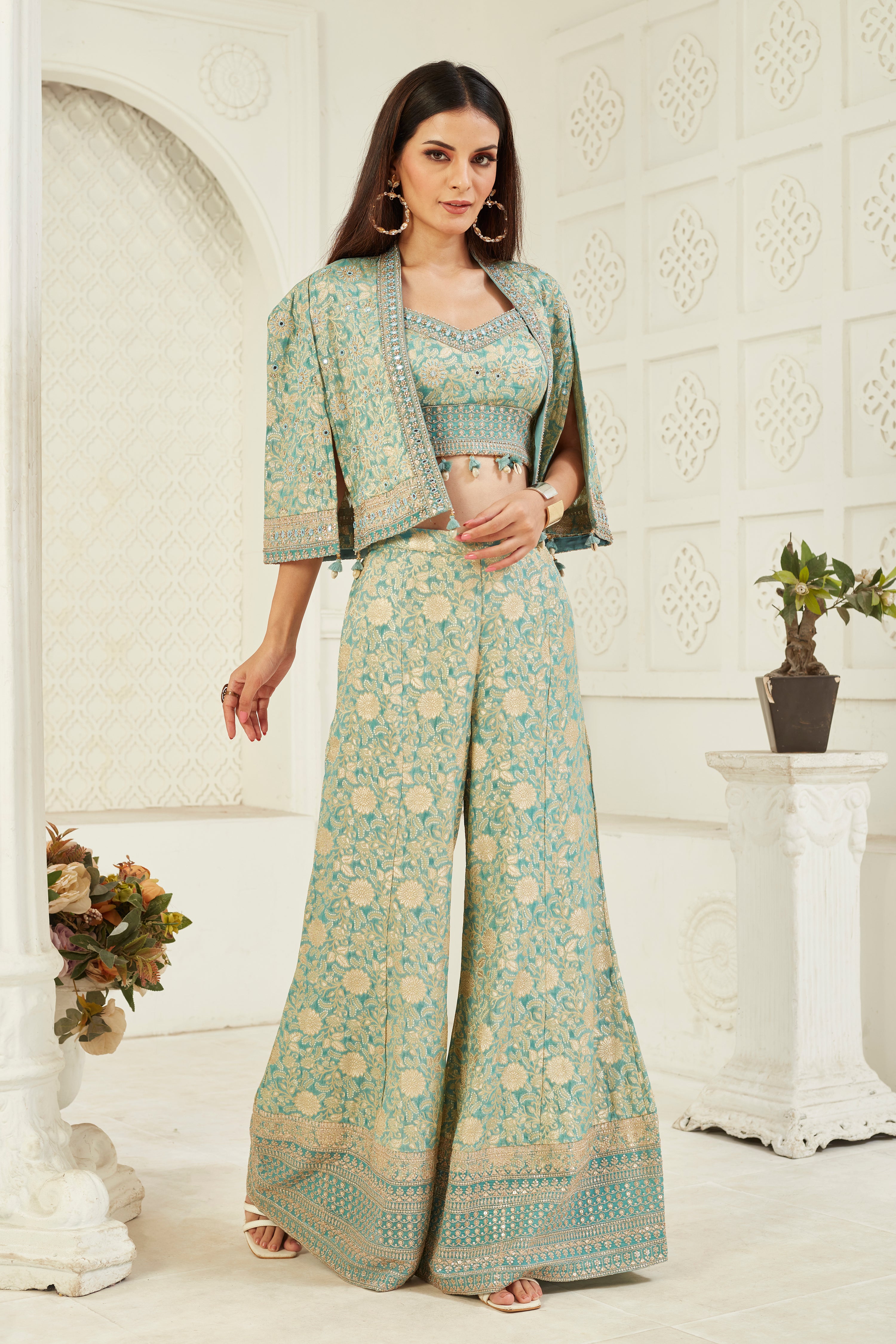 Lush Elegance Sharara Set