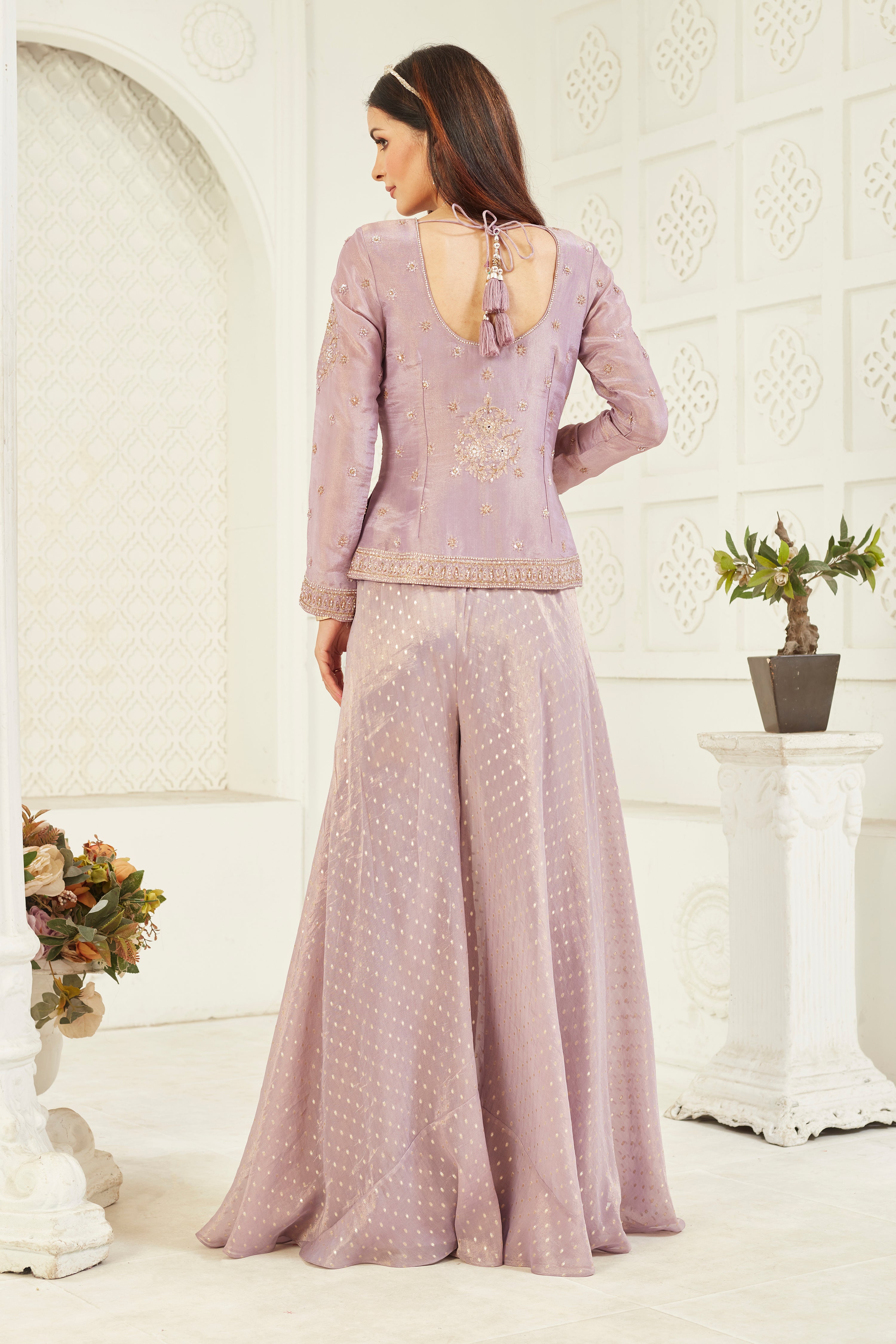 Purple Haze Sharara Set