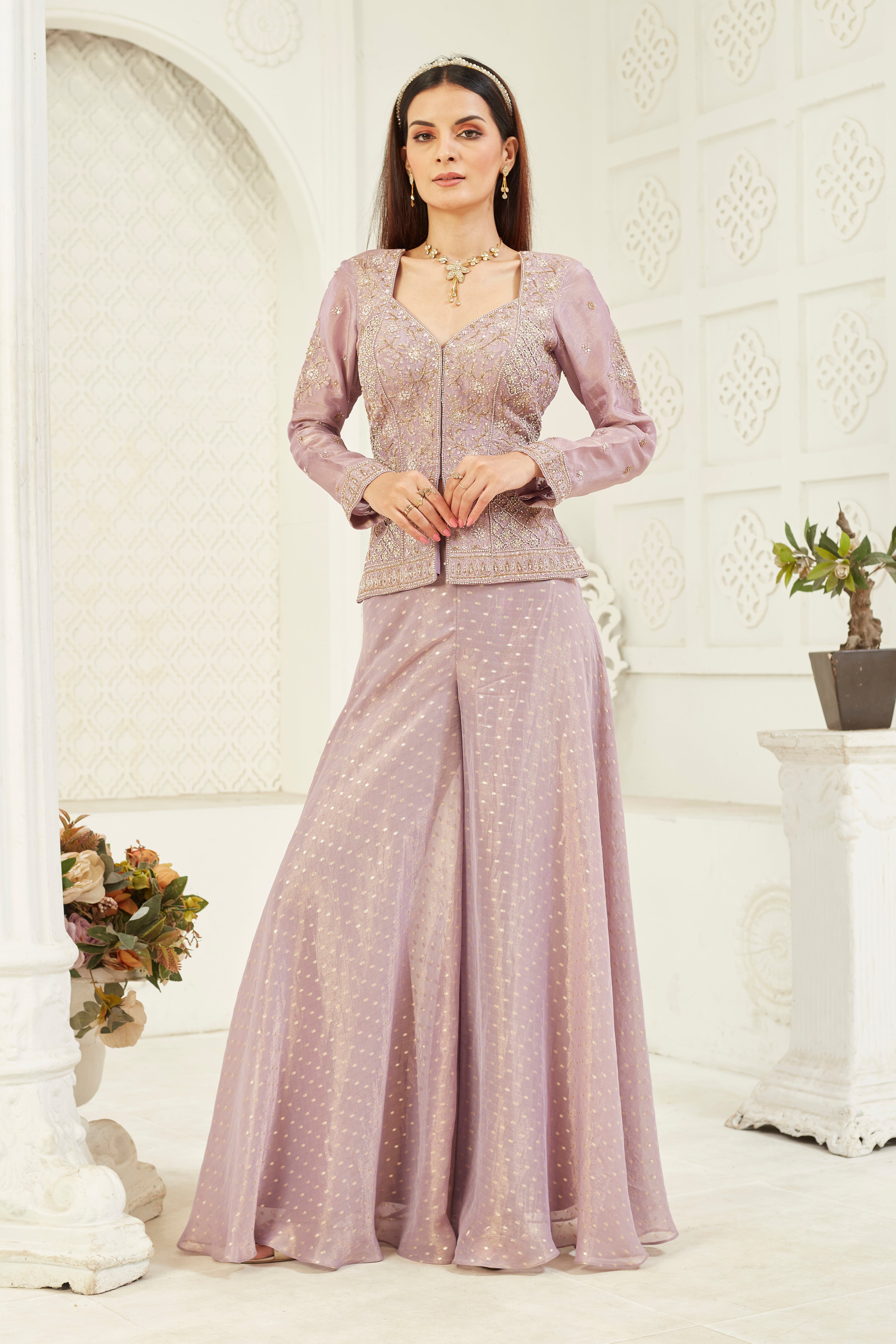 Purple Haze Sharara Set