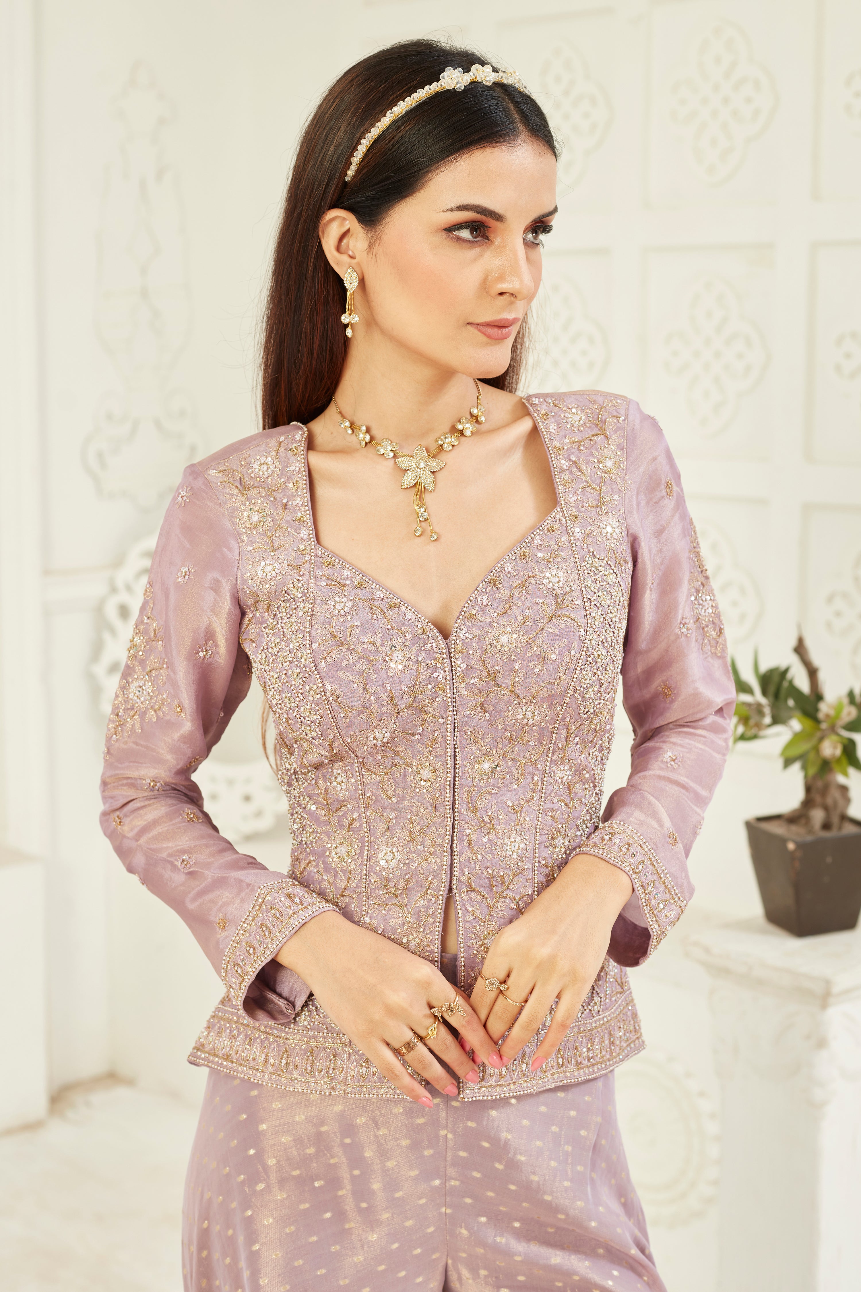 Purple Haze Sharara Set