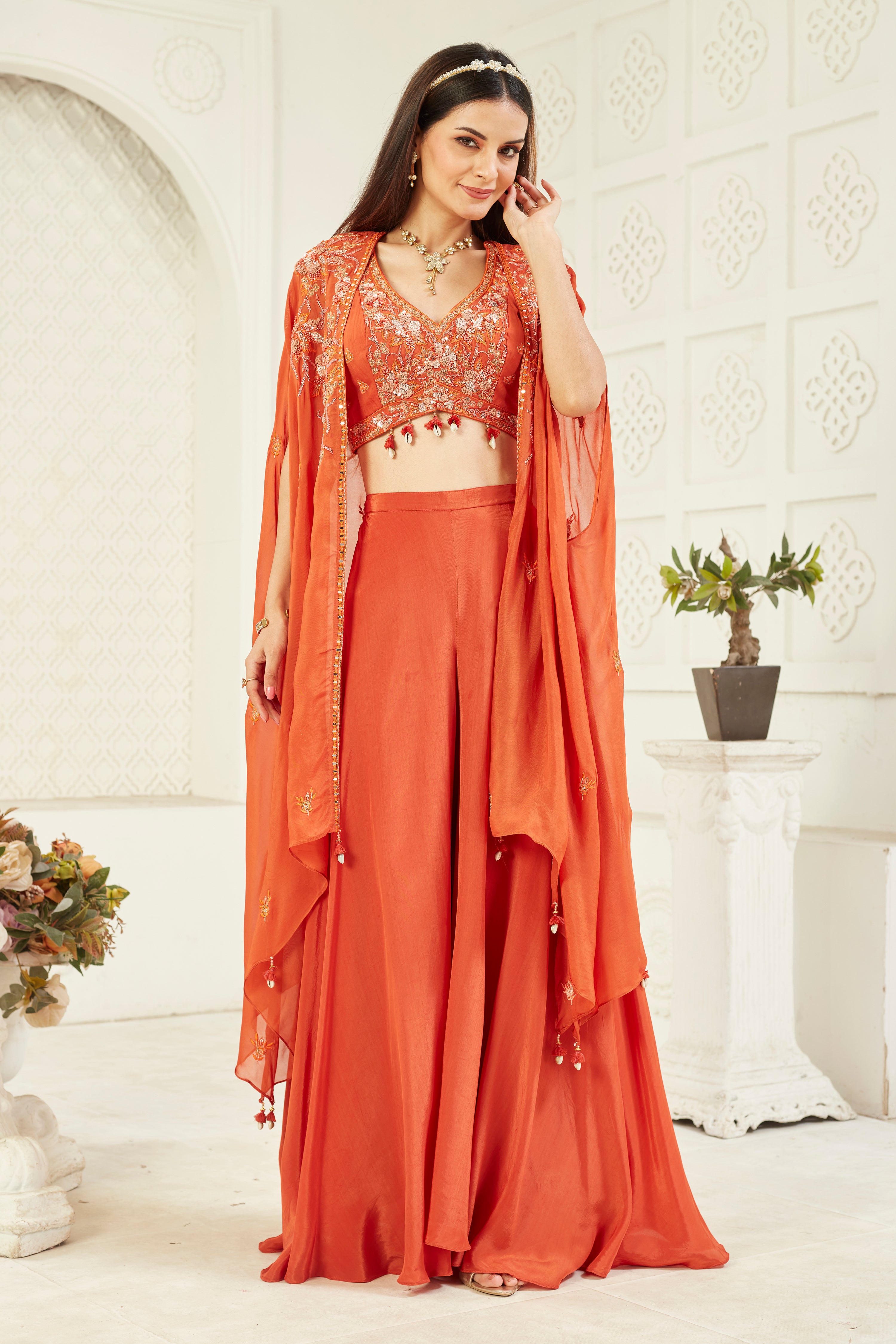 Sand Serenity Sharara Set