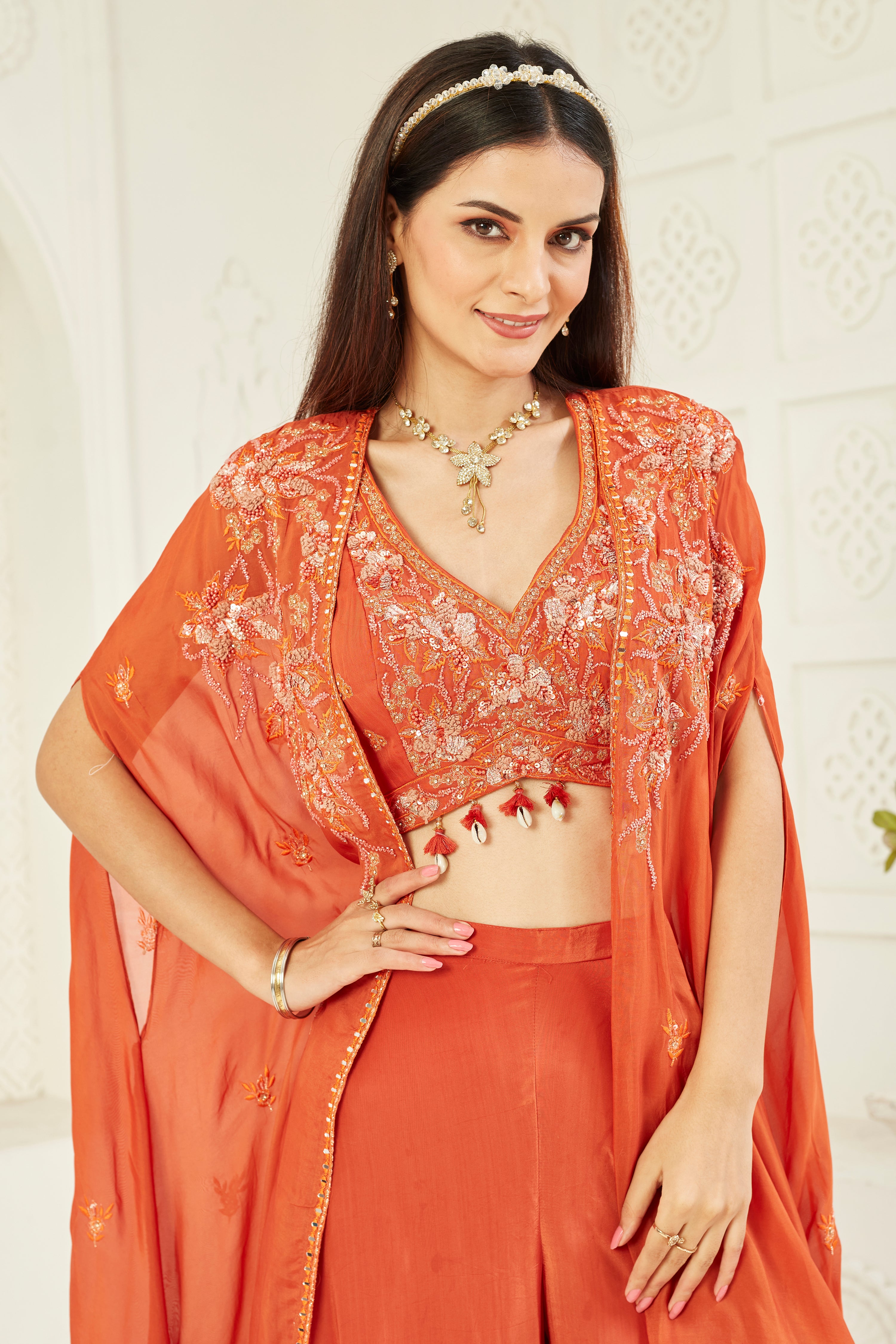 Sand Serenity Sharara Set