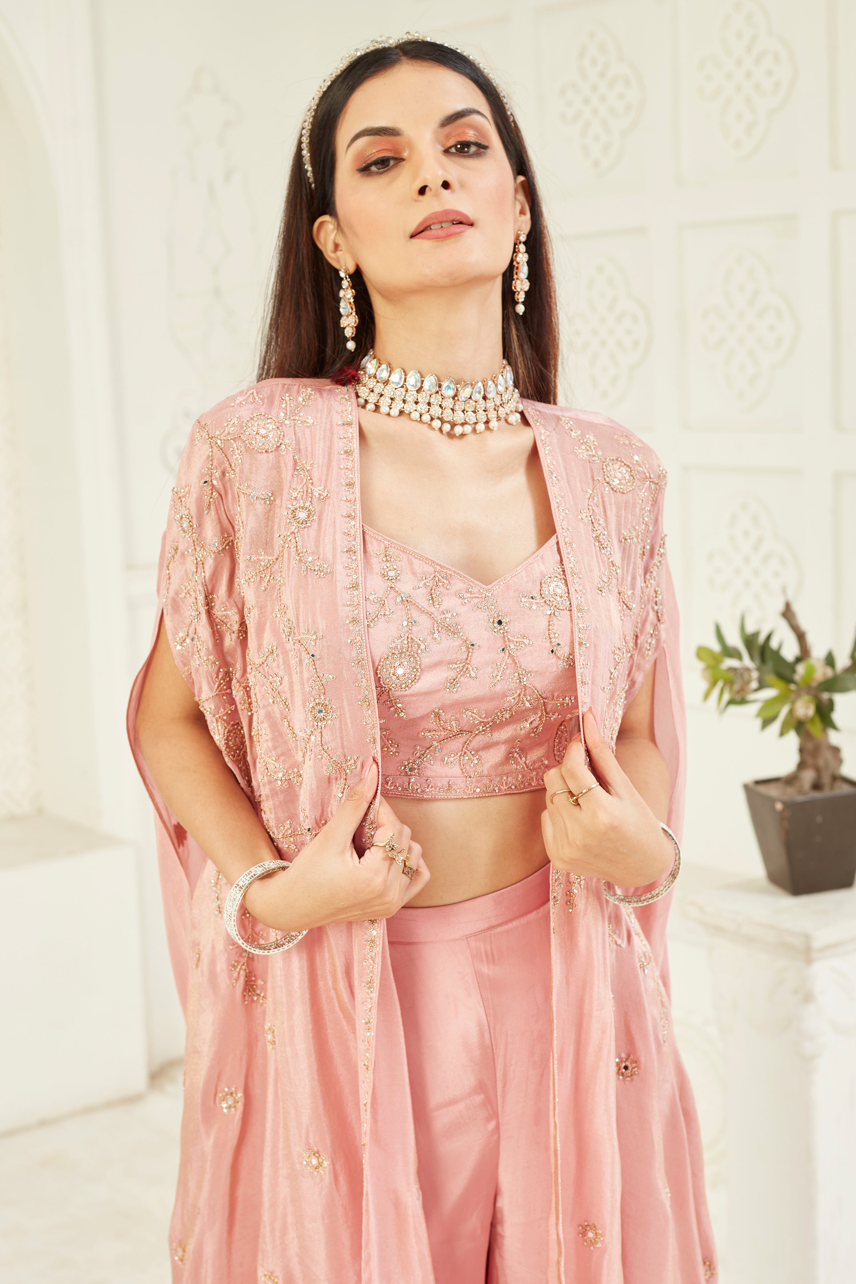 Lavish blush Sharara Set